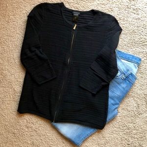 MOVING SALE ✨ Ann Taylor Zip-up Black Cardigan